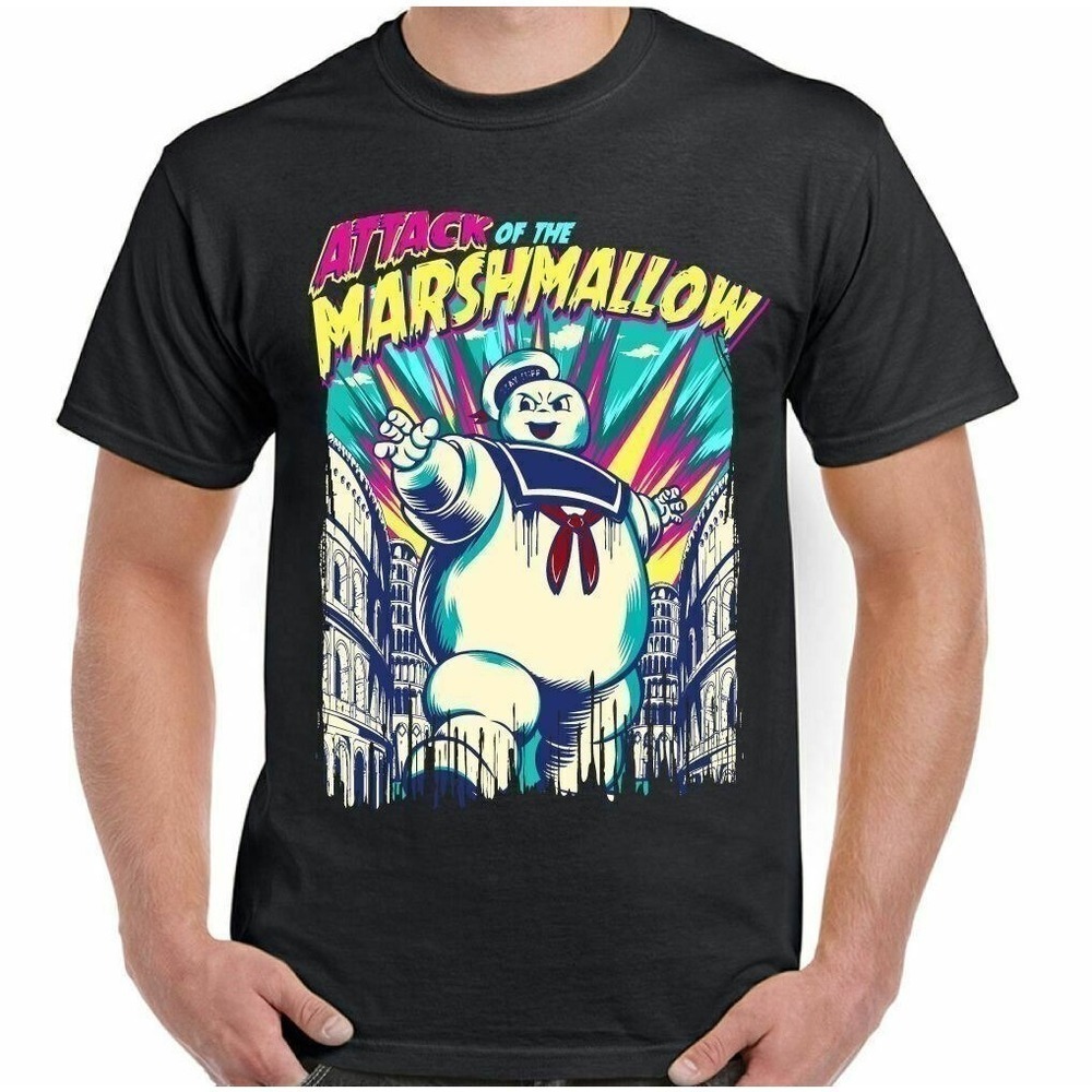 STAY PUFT T-SHIRT Ghostbusters Attack Of The Marshmallow Unisex Shirt